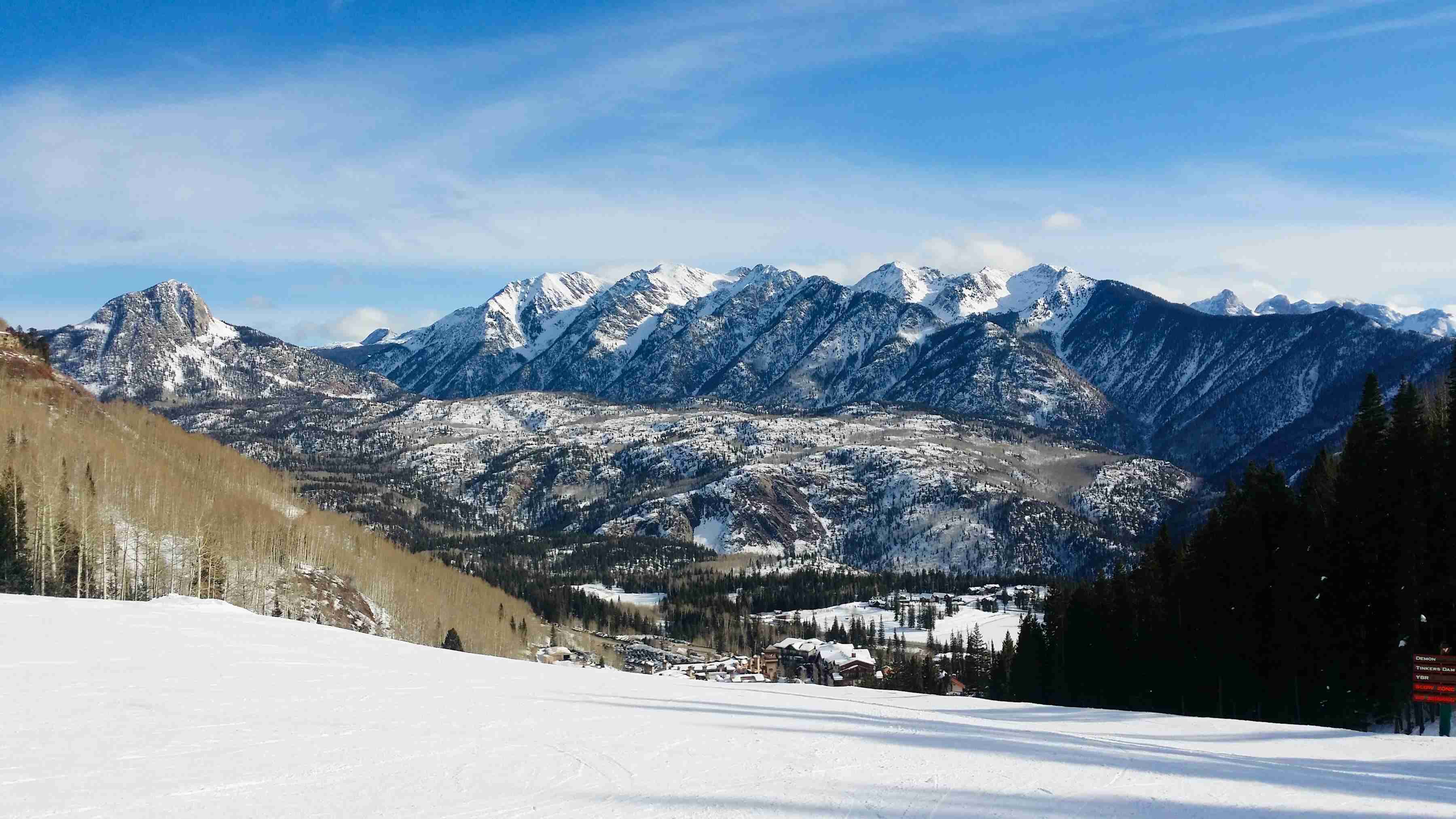 Snow-covered mountain in Aspen